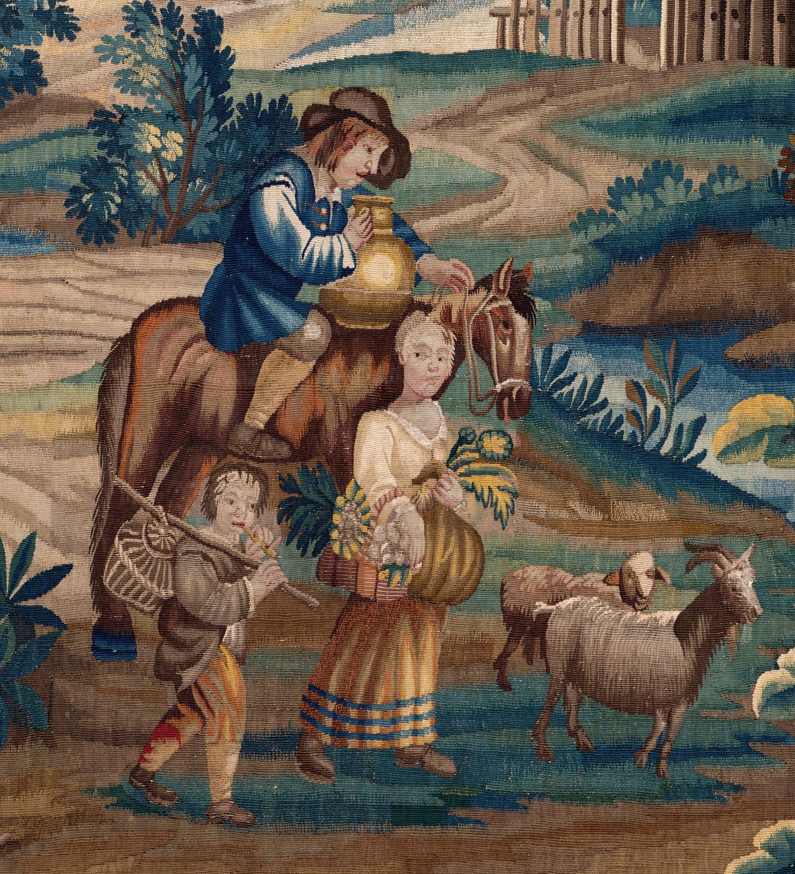 Flaman halısı. 17. yüzyılın sonu. Sint-Walburgakerk Oudenaarde (Dekenij van de Sint-Walburga) kilisesinin mülkü. by Flemish School