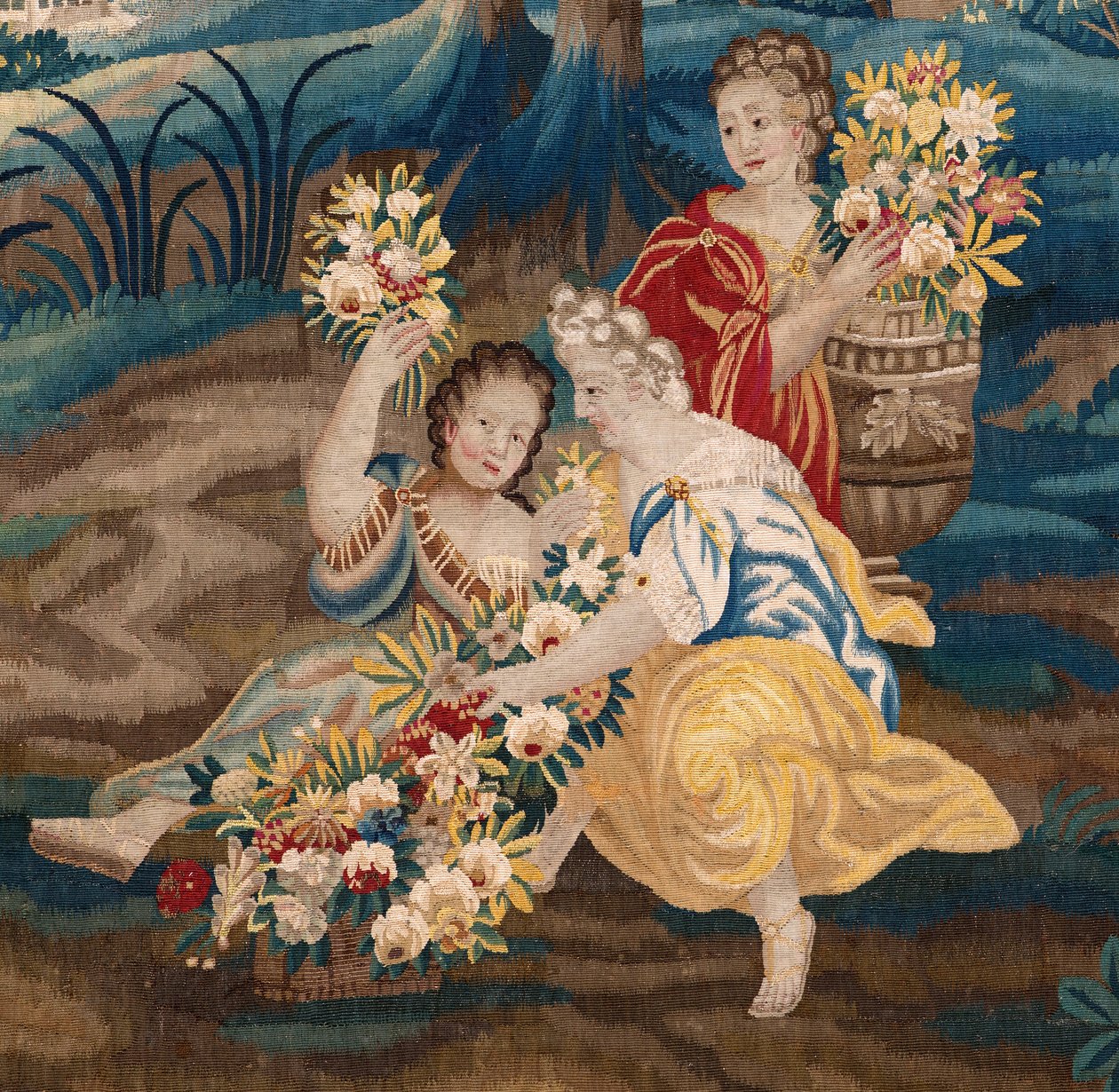 Flaman halısı. 17. yüzyılın sonu. Sint-Walburgakerk Oudenaarde (Dekenij van de Sint-Walburga) kilisesinin mülkü. by Flemish School