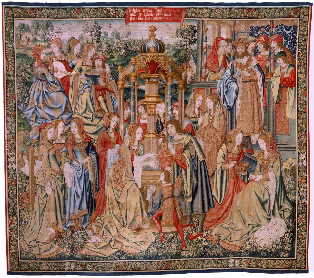 Flaman halısı. David ve Bathsheba