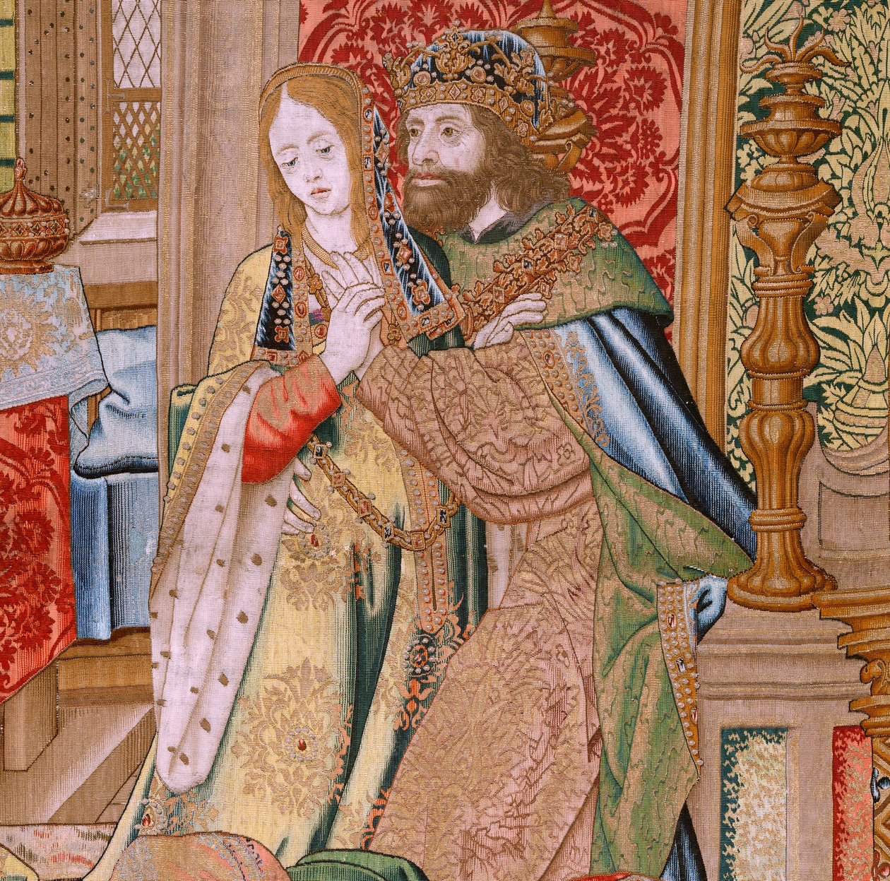 Flaman halısı. David ve Bathsheba