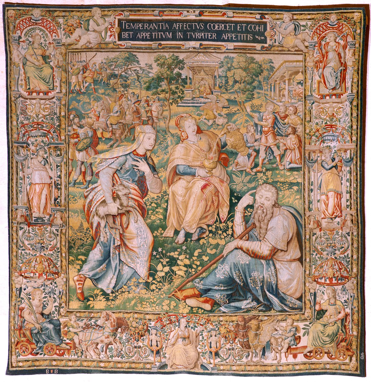 Flaman halısı. Yedi Erdem dizisi. Temperance (La Templanza). Michiel Coxcie