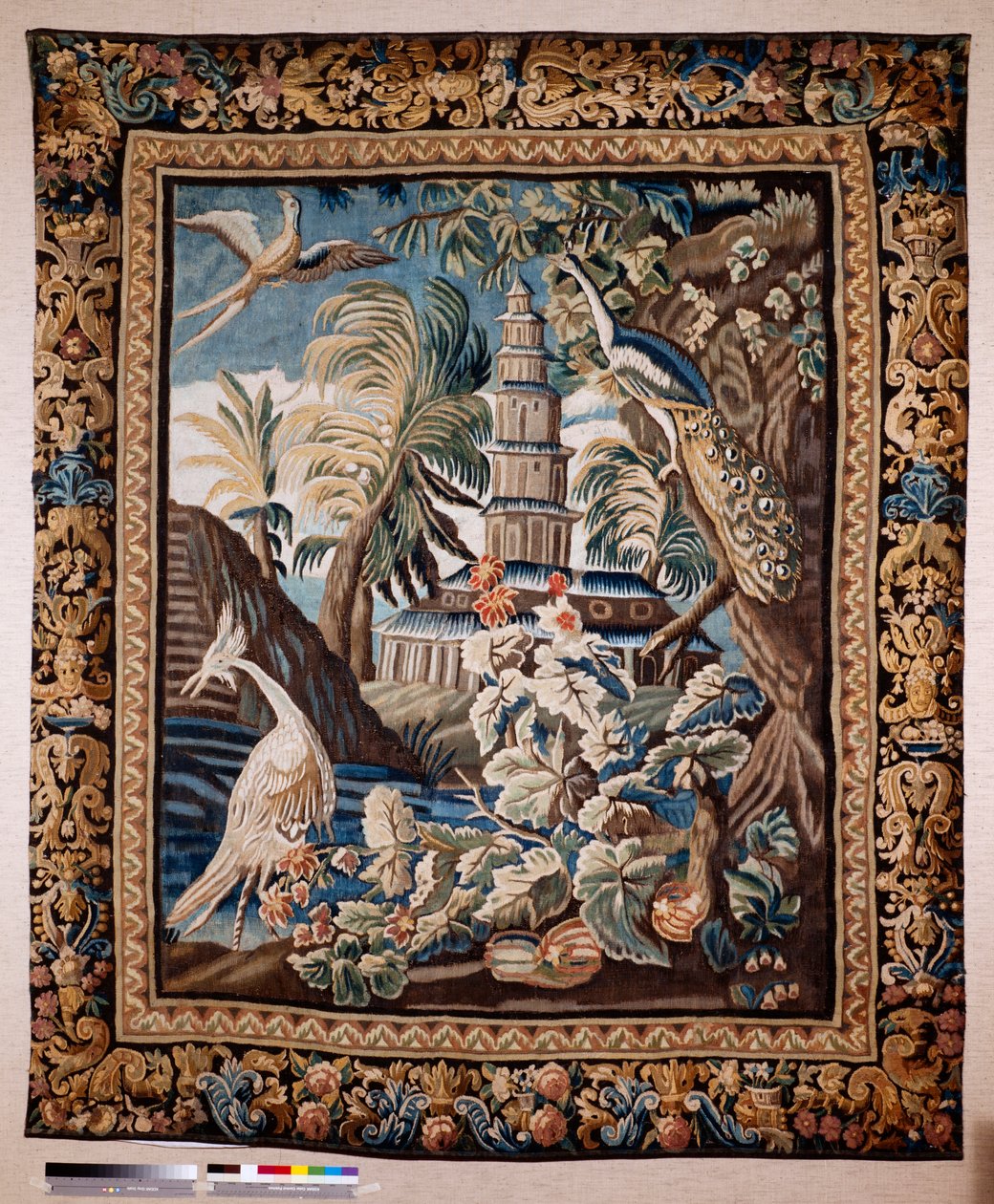 Flaman halısı. Yani yeşillik denir. Oudenaarde imalatı. Özel koleksiyon. 17. yüzyıl (?). by Flemish School