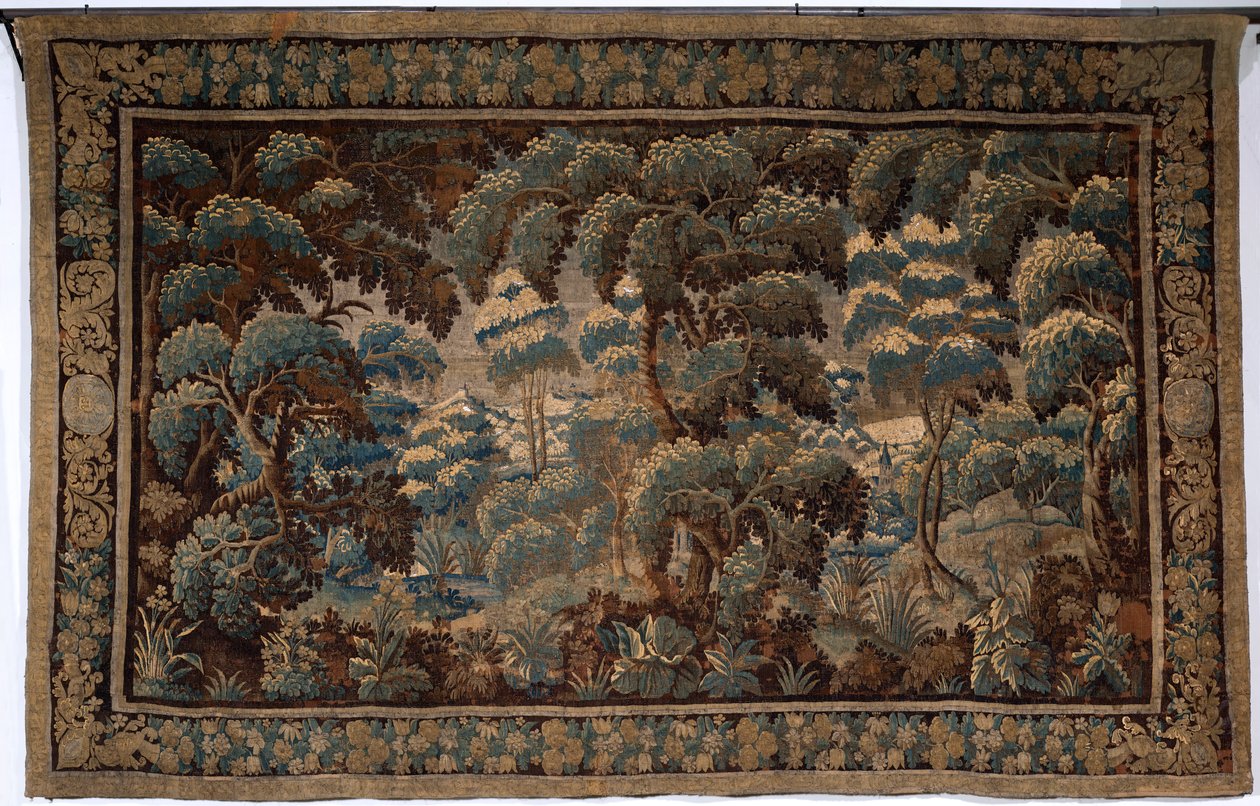 Flaman halısı. dayanmak. 17. yüzyılın sonu ve 18. yüzyılın başı. Sint-Walburgakerk Oudenaarde (Dekenij van de Sint-Walburga) kilisesinin mülkü. by Flemish School