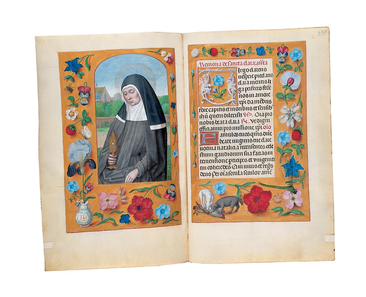 Rothschild Saatler Kitabından Folyolar, Ghent veya Bruges, c.1505 by Flemish School