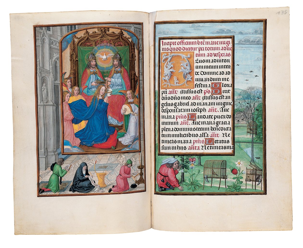 Rothschild Saatler Kitabından Folyolar, Ghent veya Bruges, c.1505 by Flemish School