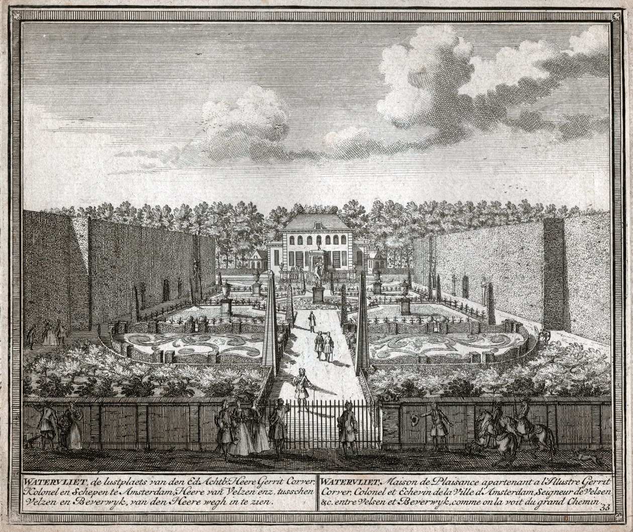 Fransız bahçesi. (Oymak by Flemish School