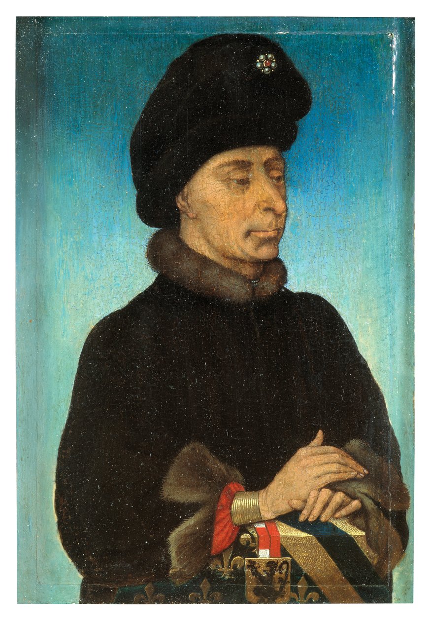 Korkusuz John, Burgonya Dükü (panel üzerine yağlıboya) by Flemish School