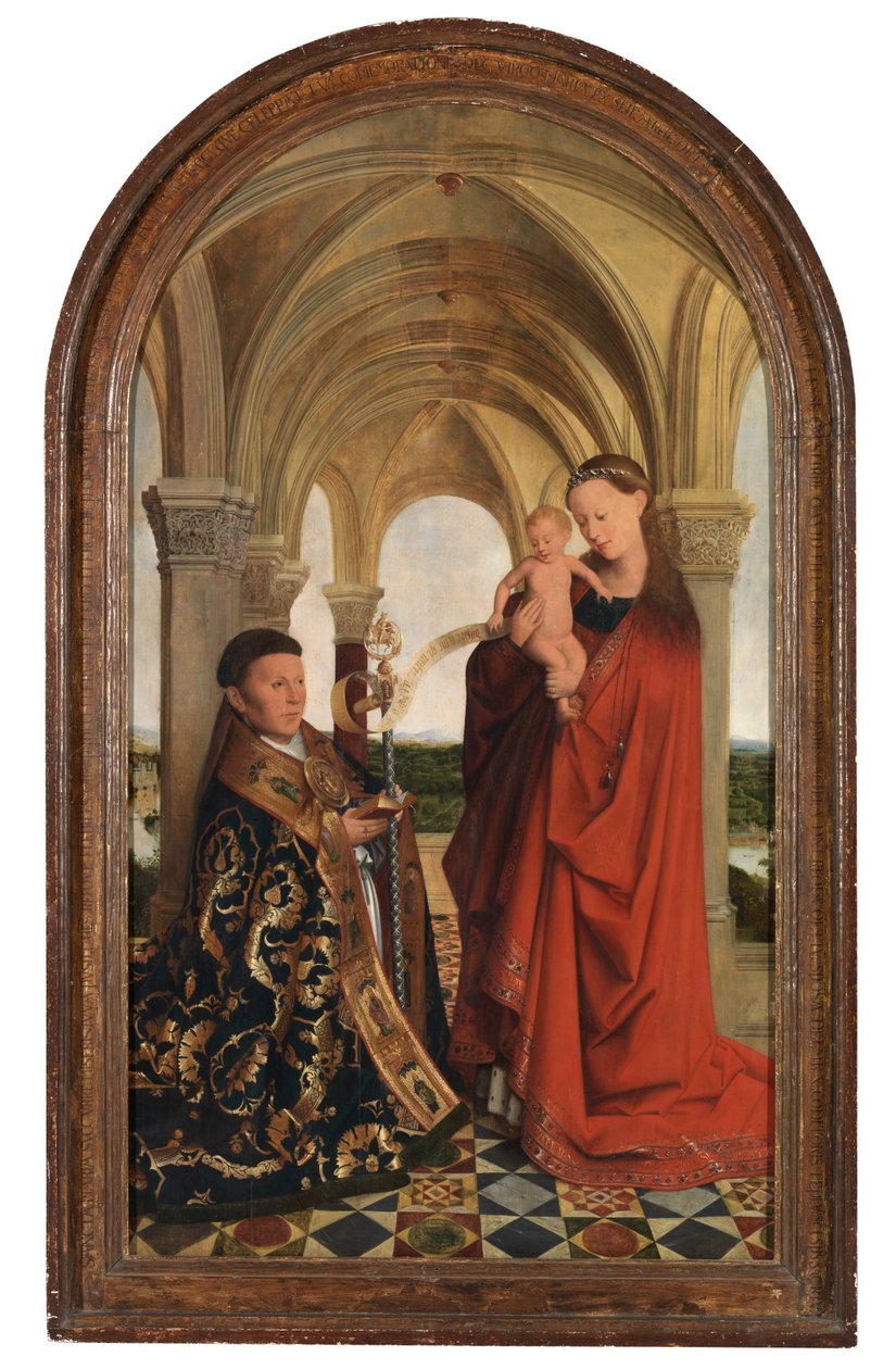 Petrus Wijts ile Madonna (panel üzerine yağlıboya) by Flemish School