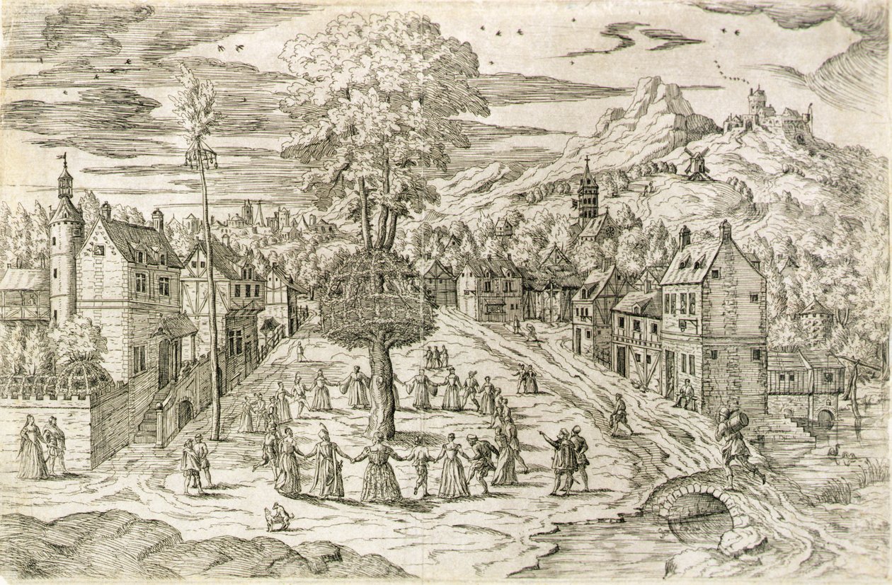 Mayıs Günü töreni (gravür) by Flemish School