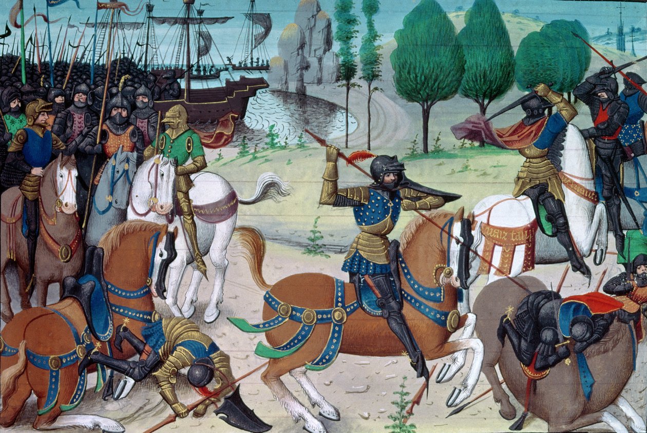 Bayan 5089-90 Hastings Savaşı, 14 Ekim 1066, Chronique des Empereurs, David Aubert by Flemish School