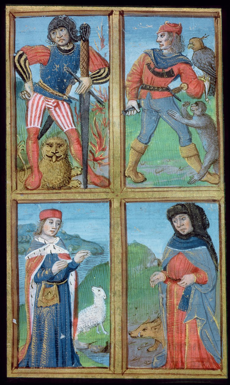 Ms Hunter 9 f.6r Knights and Noblemen, De Medina Fen I. II
