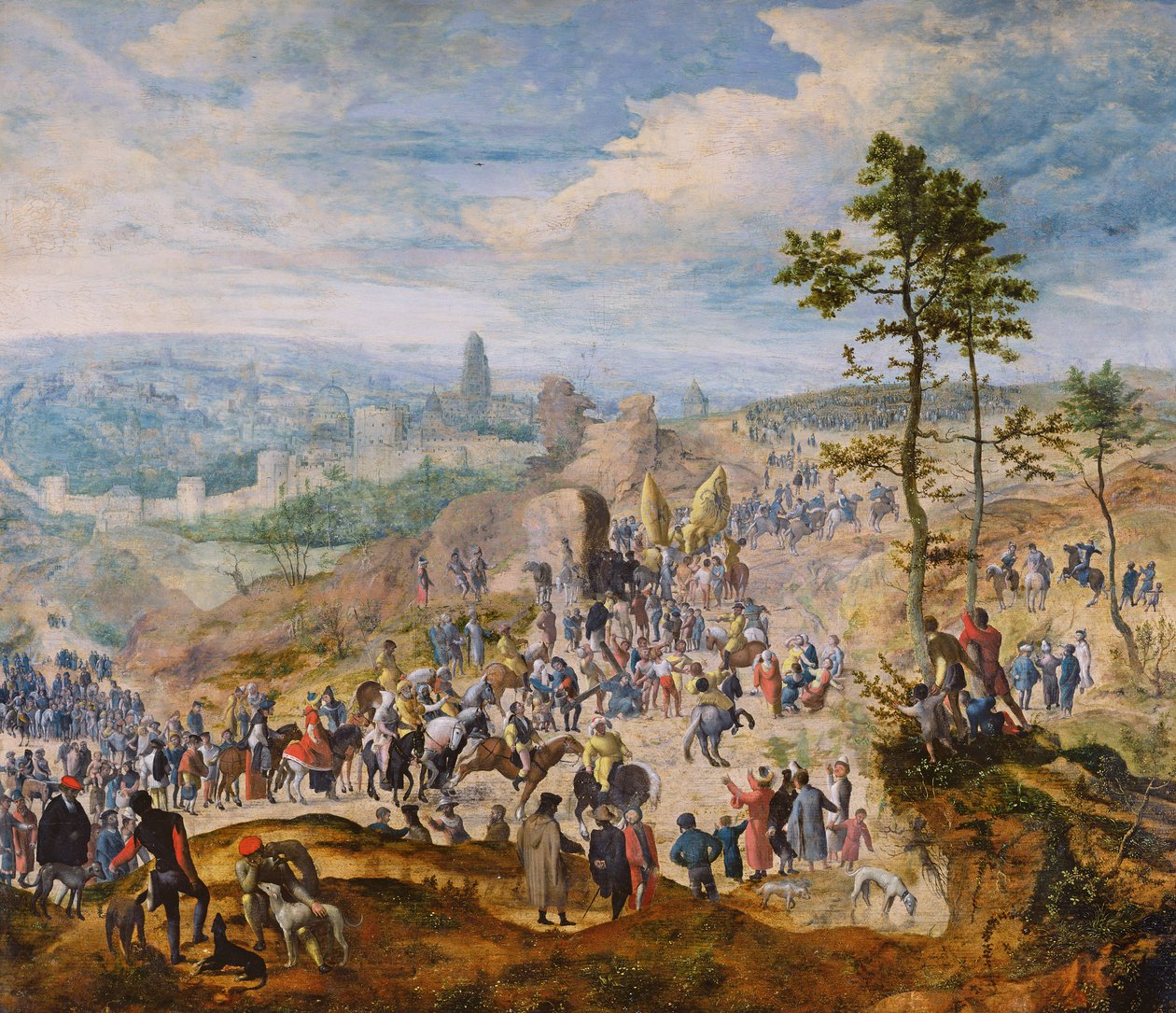Calvary Yolunda by Flemish School