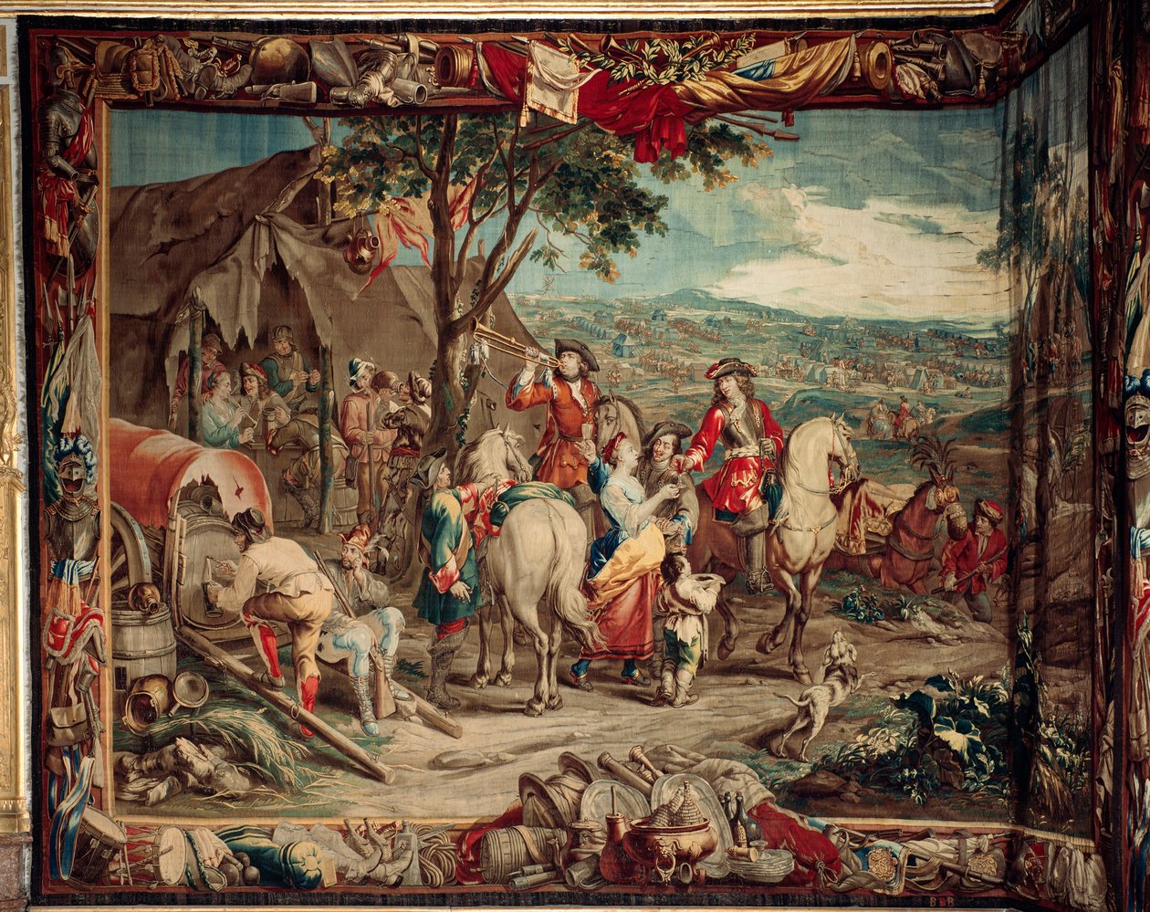 Saray (Schloss Schlitzheim). Flaman halısı. Brüksel atölyesi Judocus De Vos. Lambert De Hondt