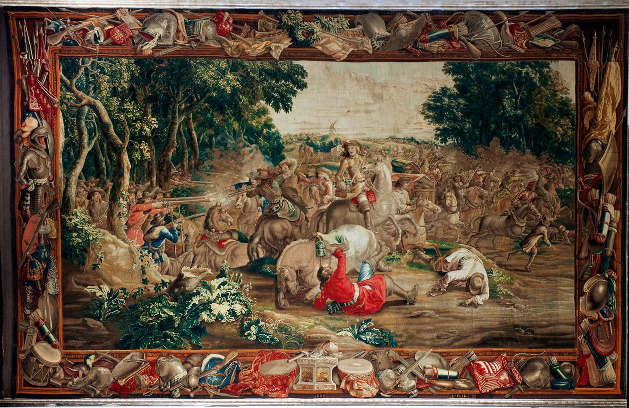 Saray (Schlosslange Schleißheim). Flaman halısı. Brüksel atölyesi Judocus De Vos. Lambert De Hondt