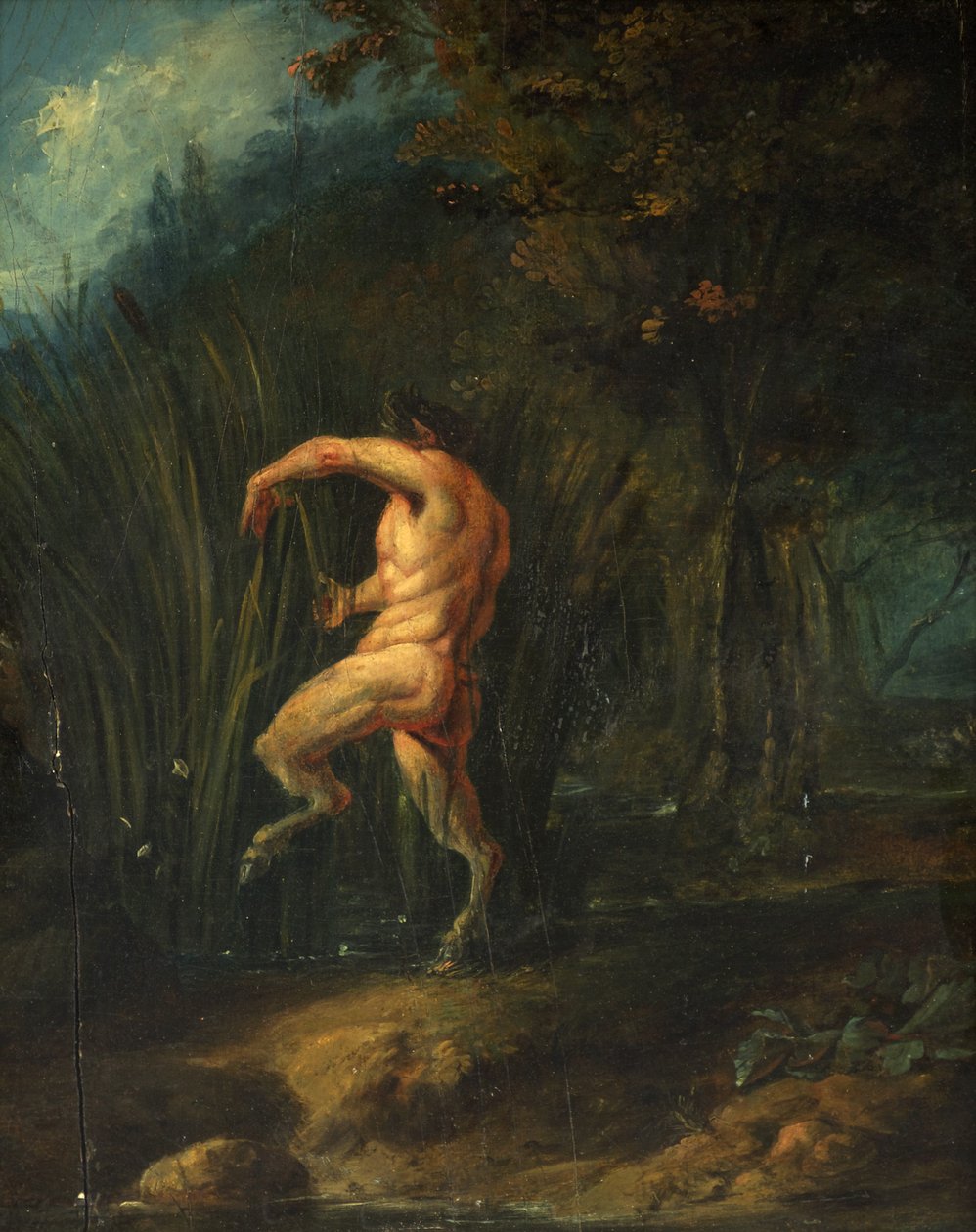 Pan ve Syrinx (panelde yağ) by Flemish School