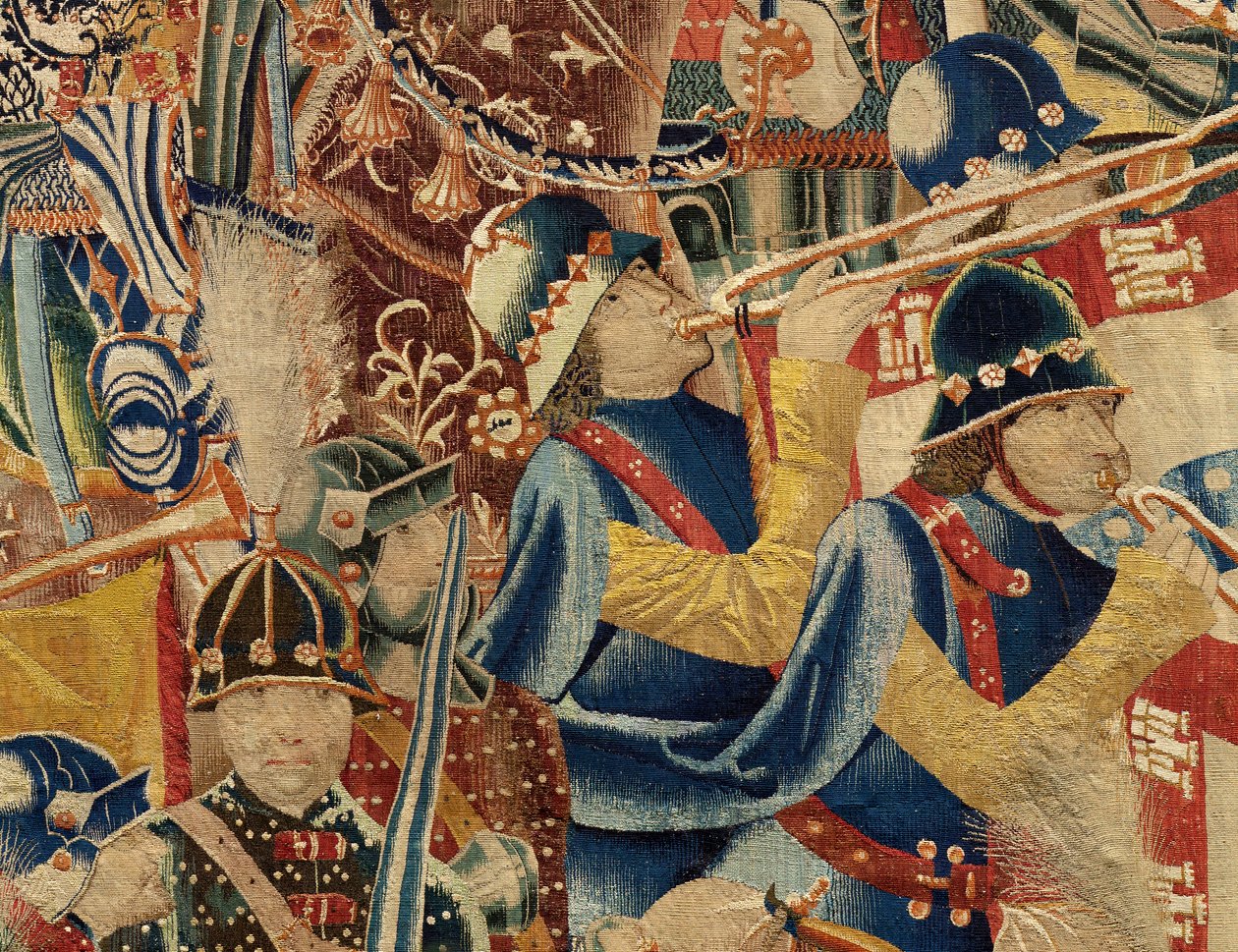 Parish duvar halıları müzesi (Pastrana Goblenleri Parish Müzesi). Flaman halısı. Asilah