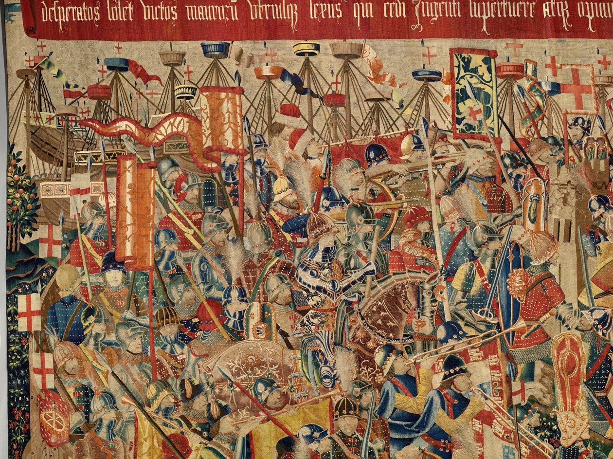 Parish duvar halıları müzesi (Pastrana Goblenleri Parish Müzesi). Flaman halısı. Asilah