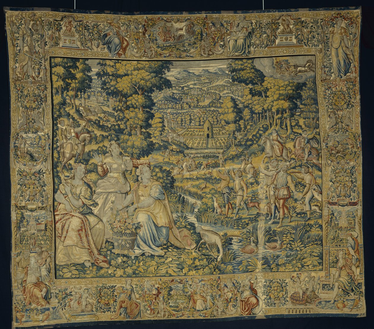 Falconry ile Plüton ve Proserpina, c.1600 by Flemish School