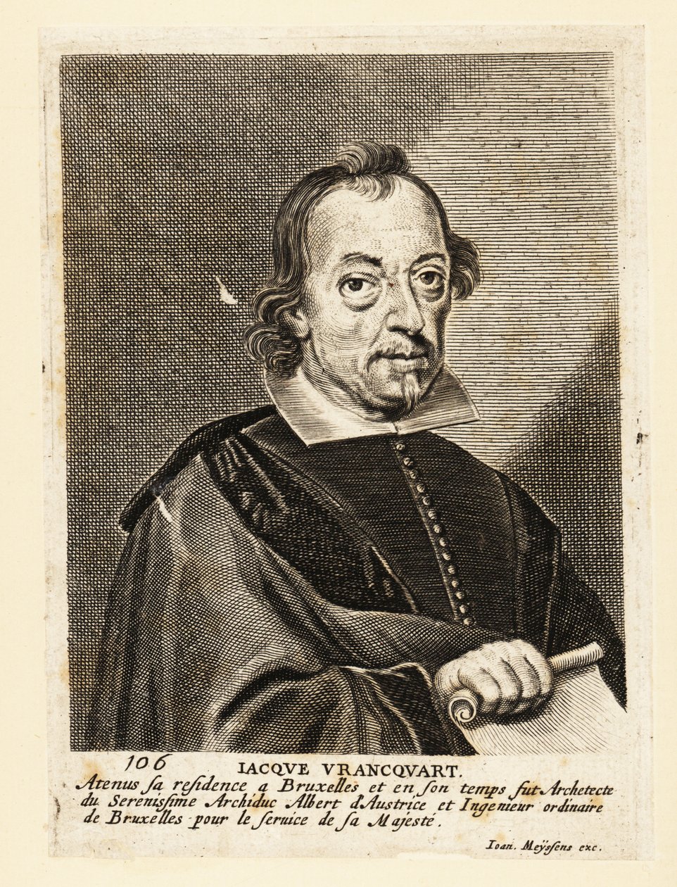 Jacob Franquart'ın portresi, Flaman ressam, mimar ve oymacı by Flemish School