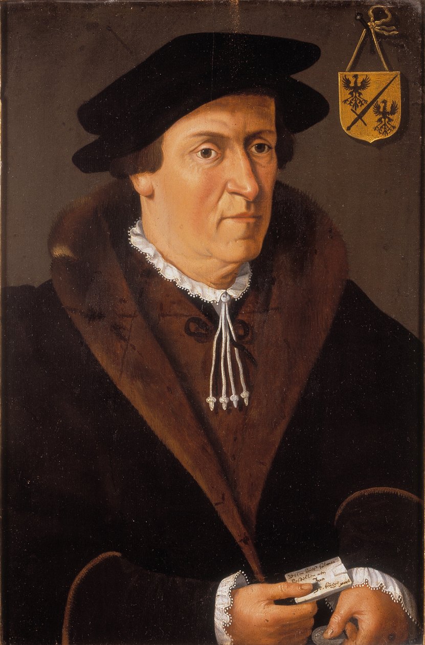 Jan de Fevere'nin Portresi, c.1540-59 (panel üzerine yağlıboya) by Flemish School