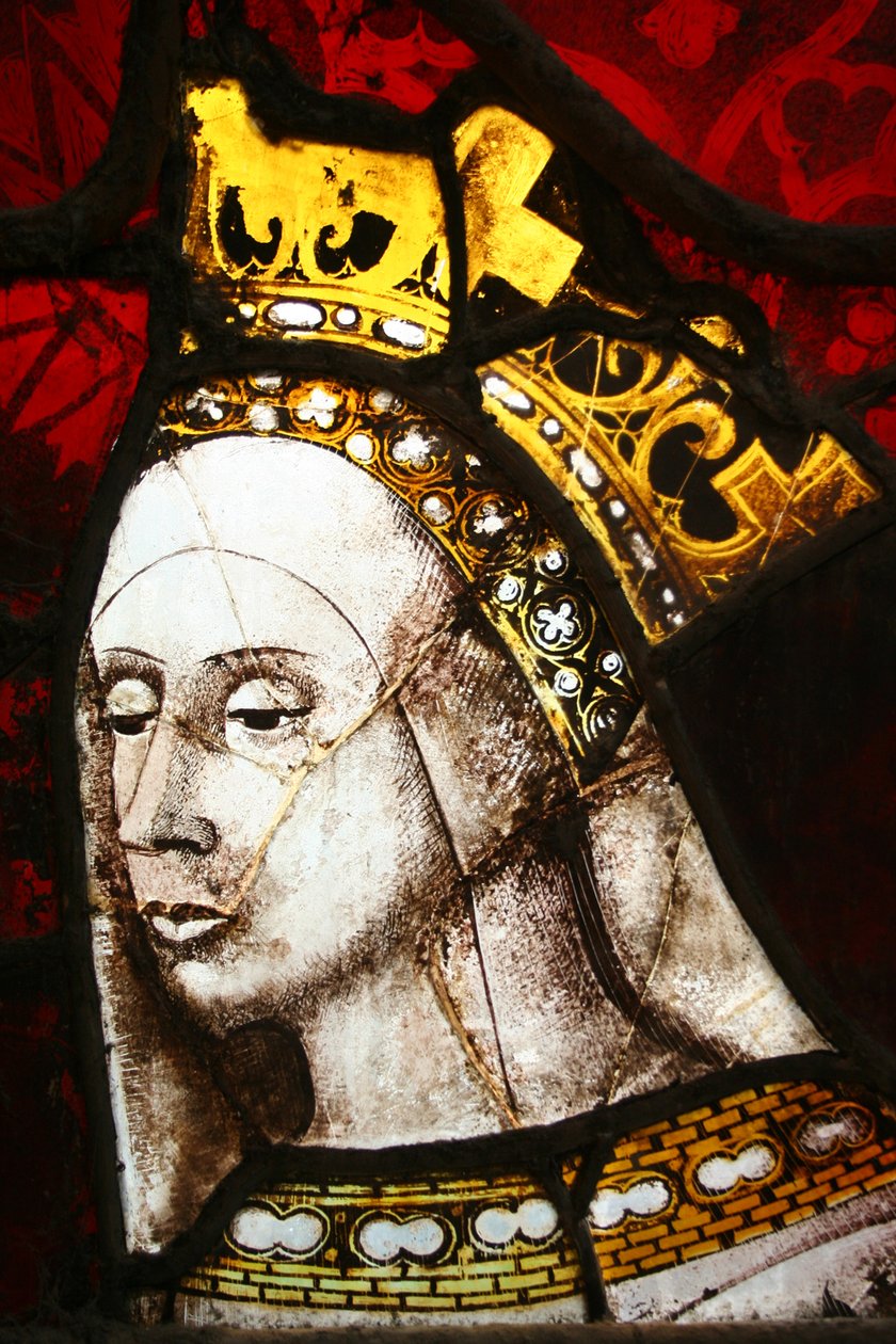 Kraliçe Elizabeth Woodville, c.1480 (vitray) by Flemish School