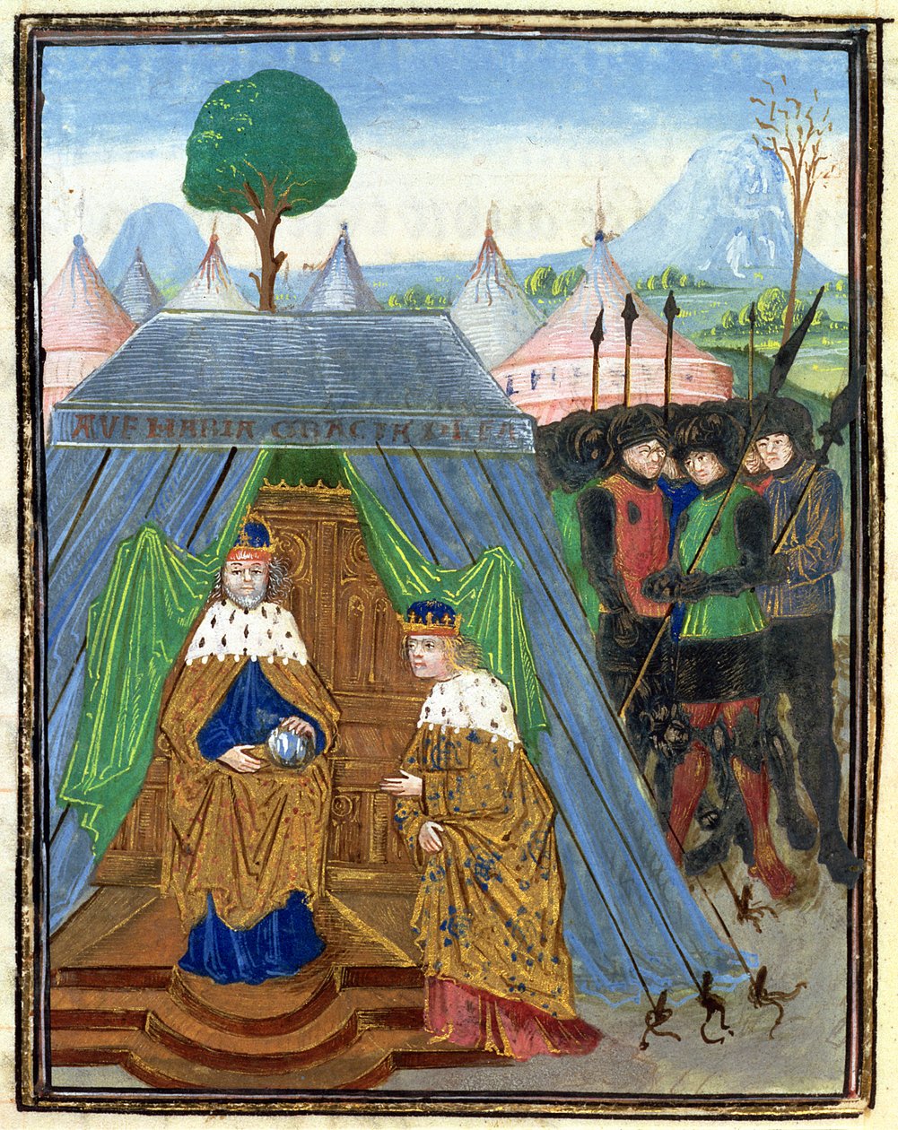 Roy 15 E I f.321v II. Baldwin, Estoire d