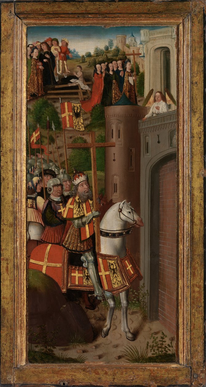 Kutsal Haç Efsanesinden Sahneler (panel üzeri yağlı boya) by Flemish School