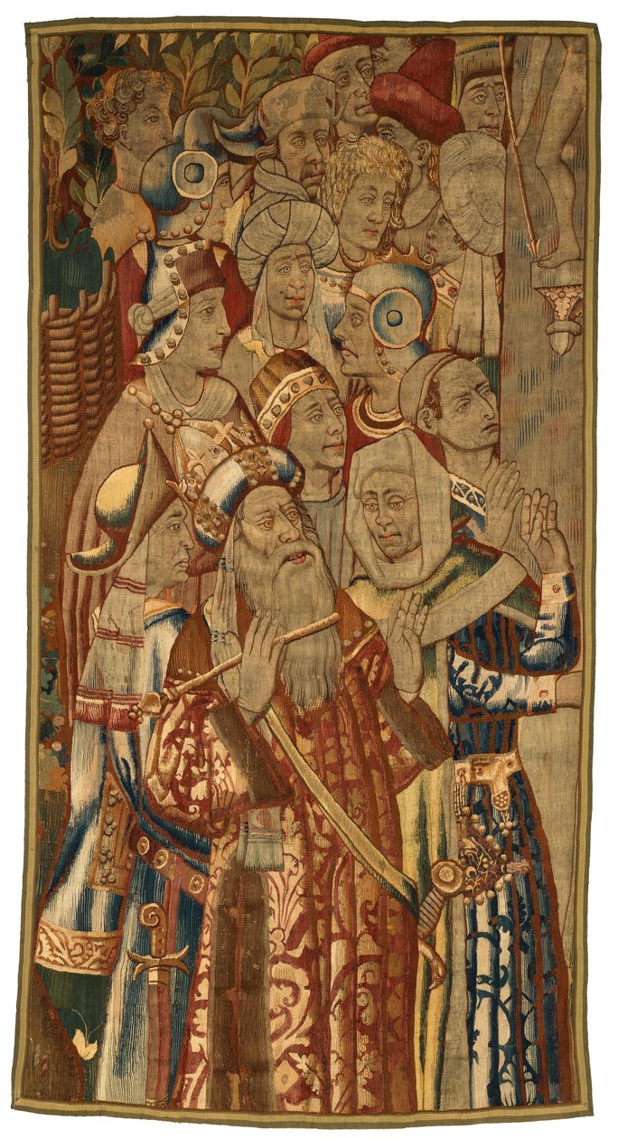 Goblen, Bir Yahudi Toplantısı, Belçika'nın Flanders kentinde yapılmış, muhtemelen 15. yüzyılın ortalarında (yün) by Flemish School