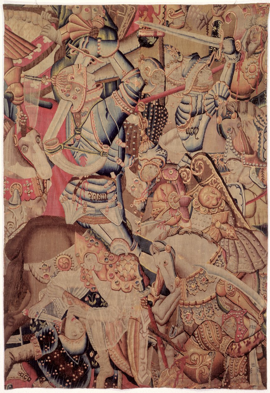 Charlemagne Tarihinden Roncevaux Savaşı, by Flemish School