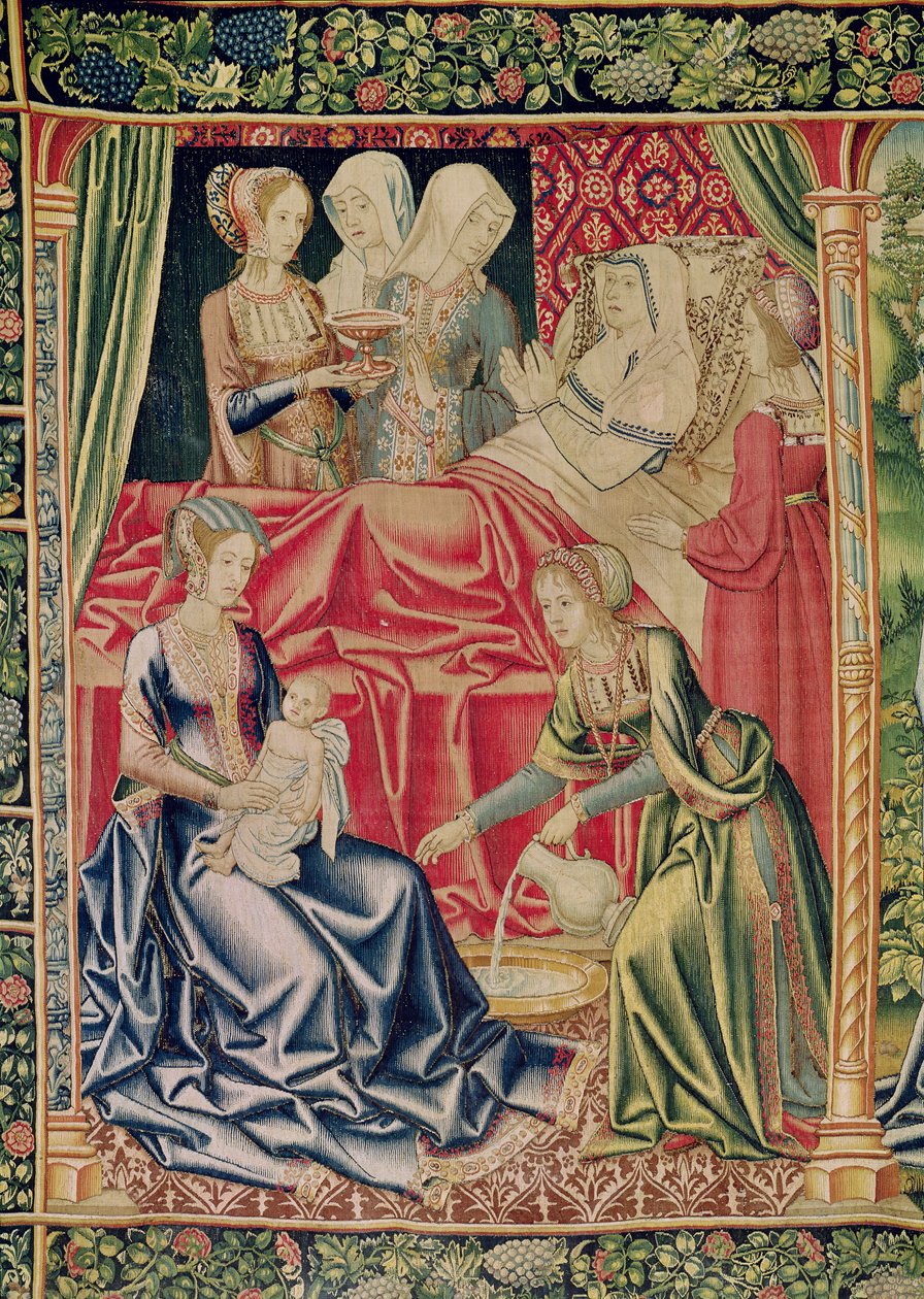Bakirenin Doğuşu, Brüksel Atölyesi, c.1510 by Flemish School