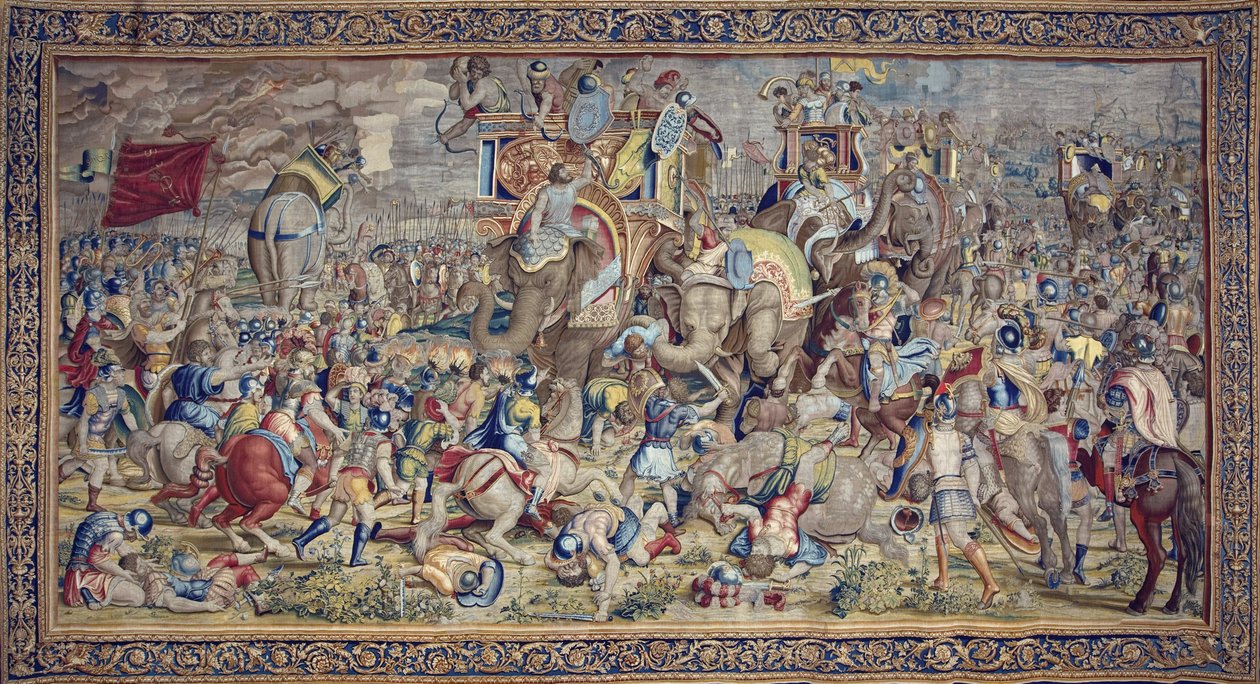 Hannibal'in Tarihi, c.1570 (goblen) by Flemish School