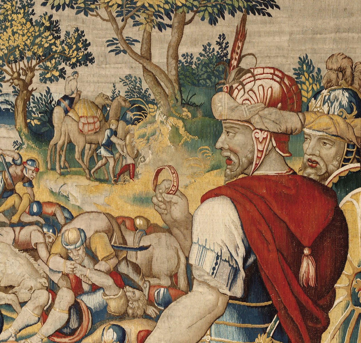 Hannibal'in Tarihi, c.1570 (goblen) by Flemish School