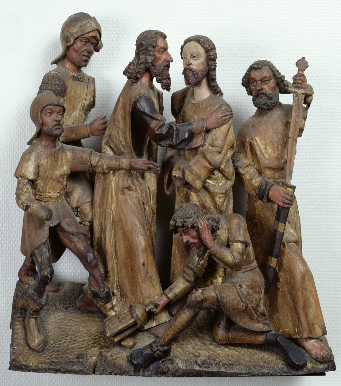 Anvers'ten Yahuda'nın Öpücüğü (çok renkli ahşap) by Flemish School