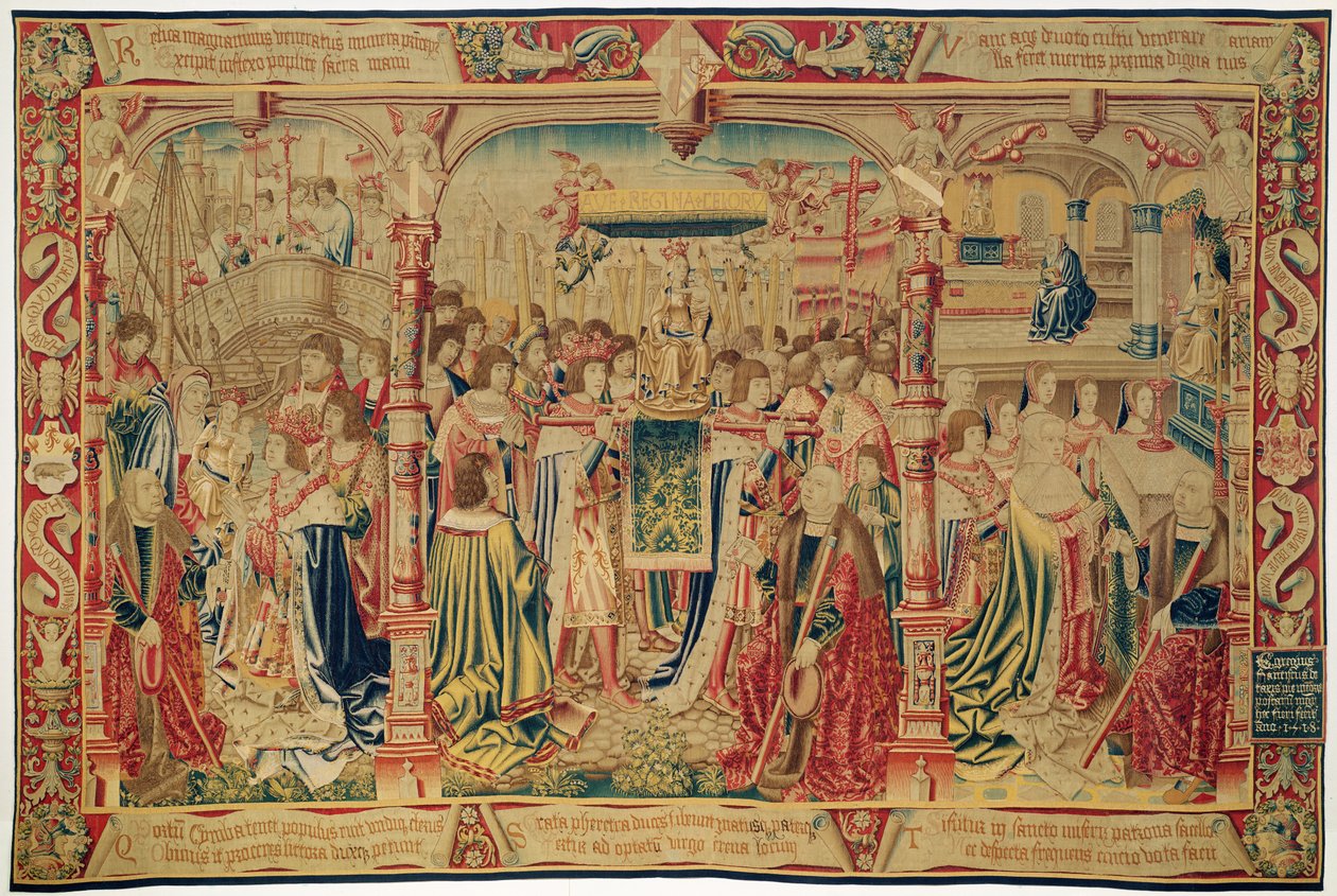 Notre Dame du Sablon Efsanesinden Kiliseye Taşınan Bakire Heykeli, Brüksel Atölyesi, 1516 by Flemish School