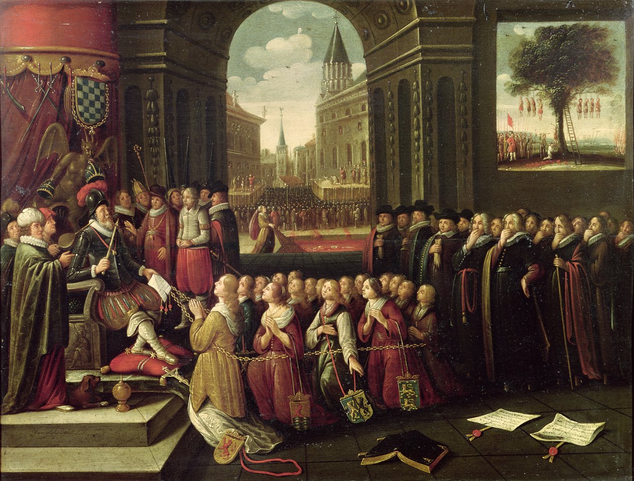 Alba Dükü'nün Tiranlığı (tuval üzerine yağlı boya) by Flemish School