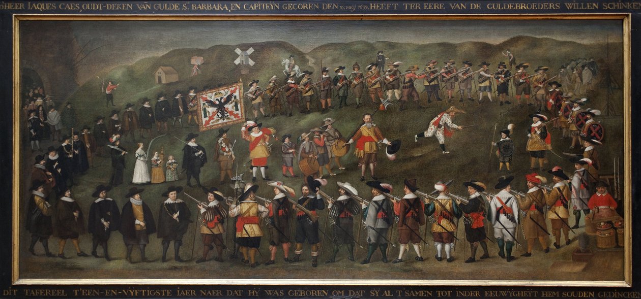1633 yılında Dunkirk Aziz Barbe reçelinin üyeleri. Anonim Flaman tablosu, tuval üzerine yağlı boya by Flemish School