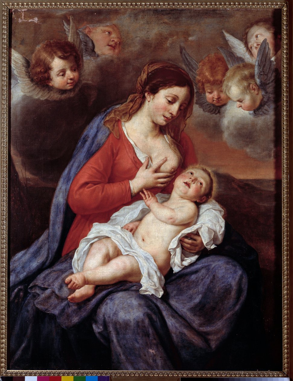 Çocuklu Bakire (Resim by Flemish School
