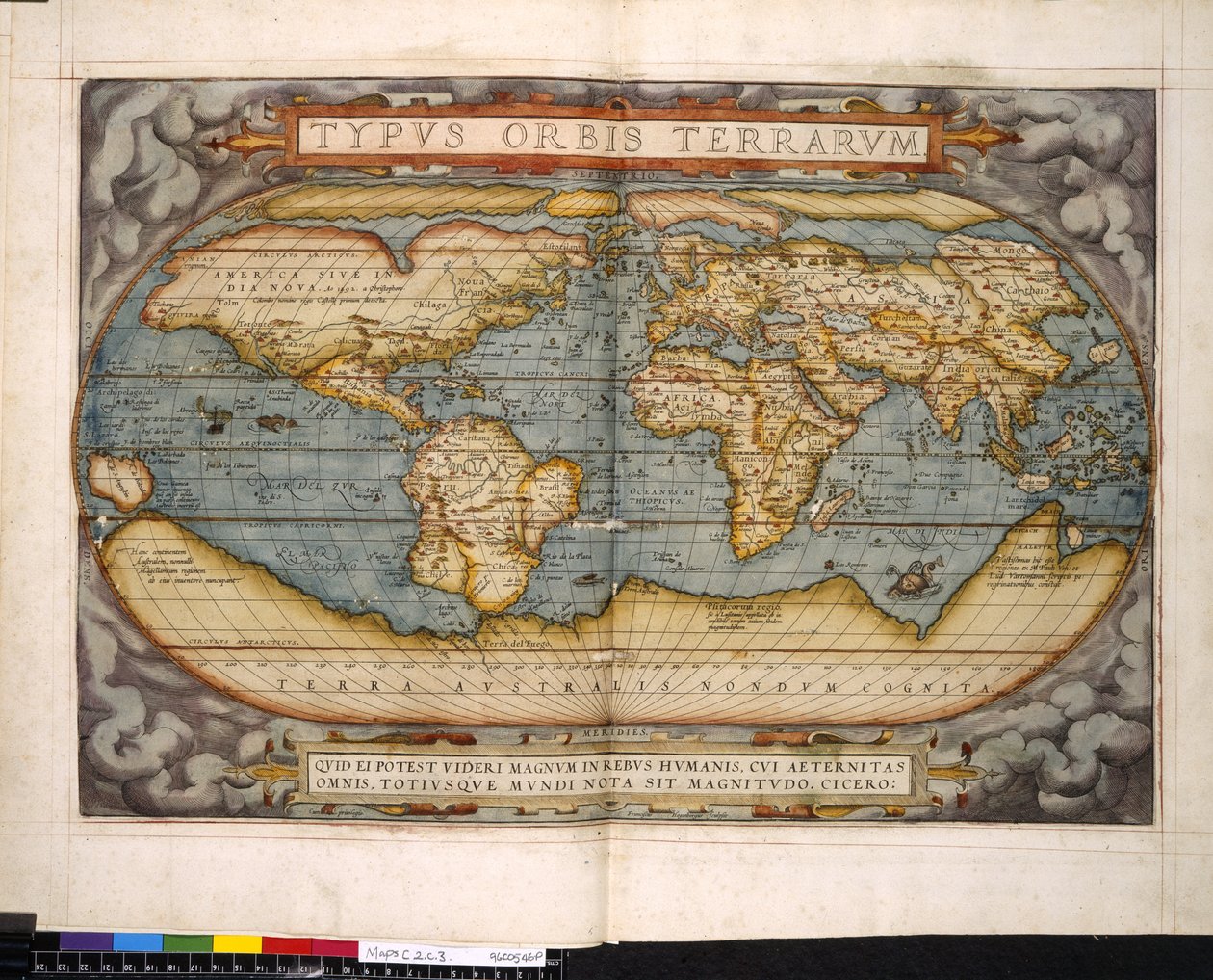Dünya haritası, Theatrum Orbis Terrarum, Abraham Ortelius by Flemish School
