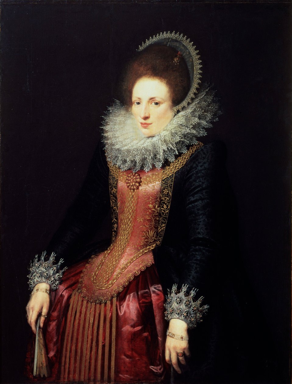 Yelpazeli Bir Kadının Portresi, 1610