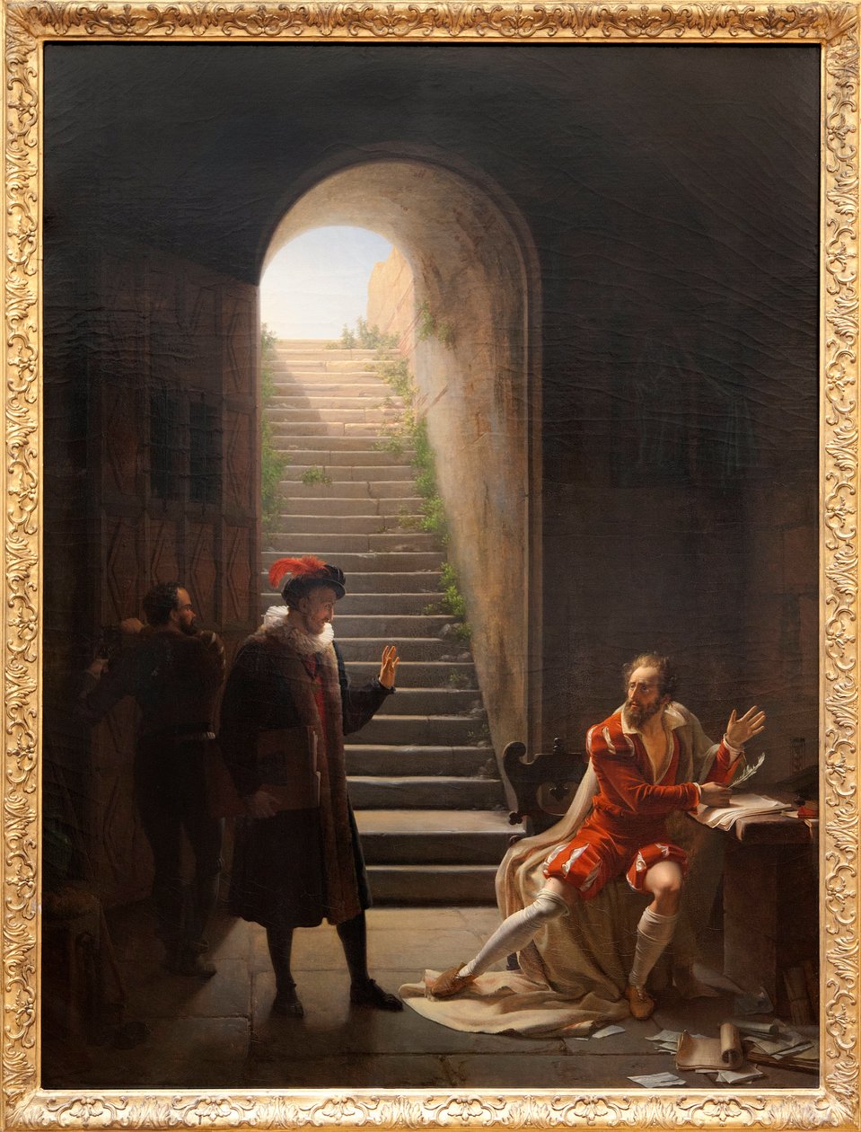 Montaigne'in ziyaret ettiği hapishanedeki Kupa, 1822 dolayları (tuval üzerine yağlı boya) by Fleury François Richard