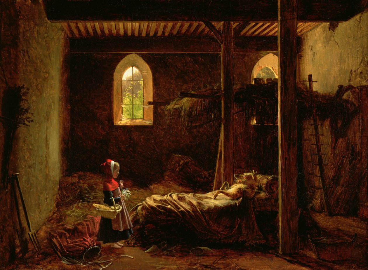 Küçük Kırmızı Başlıklı Kız, 1820 dolayları by Fleury François Richard