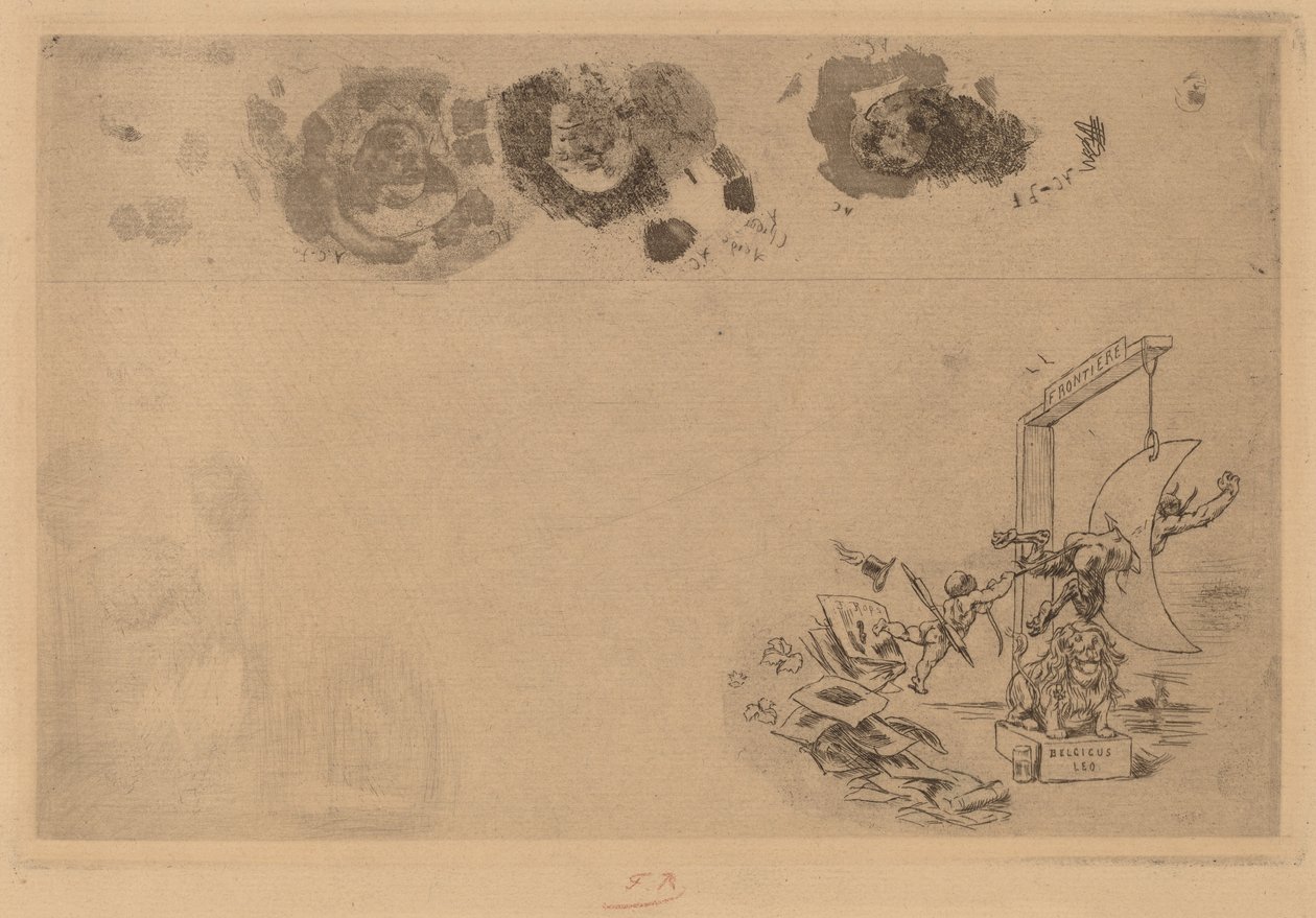 Belçika Sınırı, Düzensizlik Bildirgesi by Félicien Rops