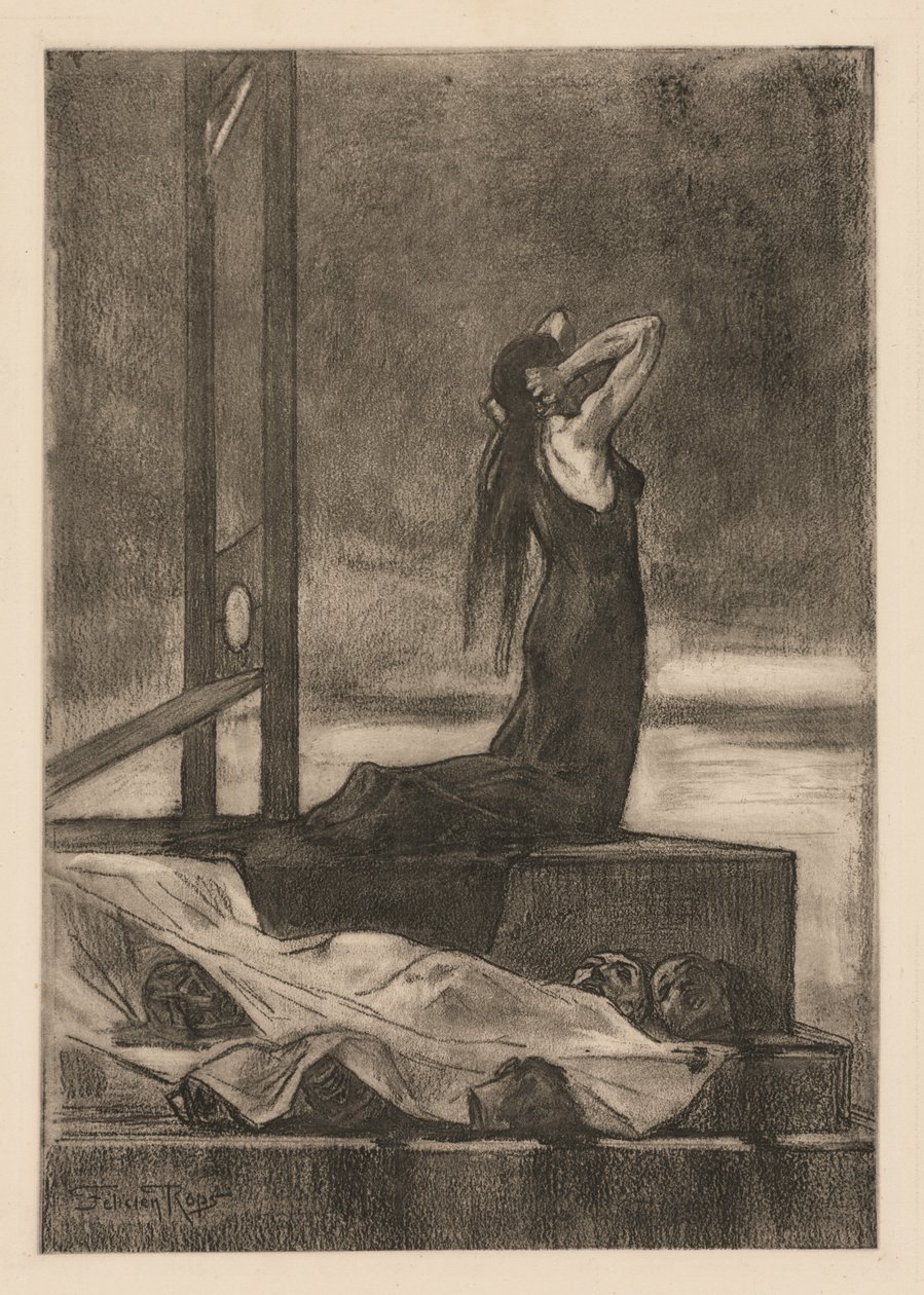 İdam Cezası: Ölümün Acısı (Todesstrafe: La peine de mort) by Félicien Rops