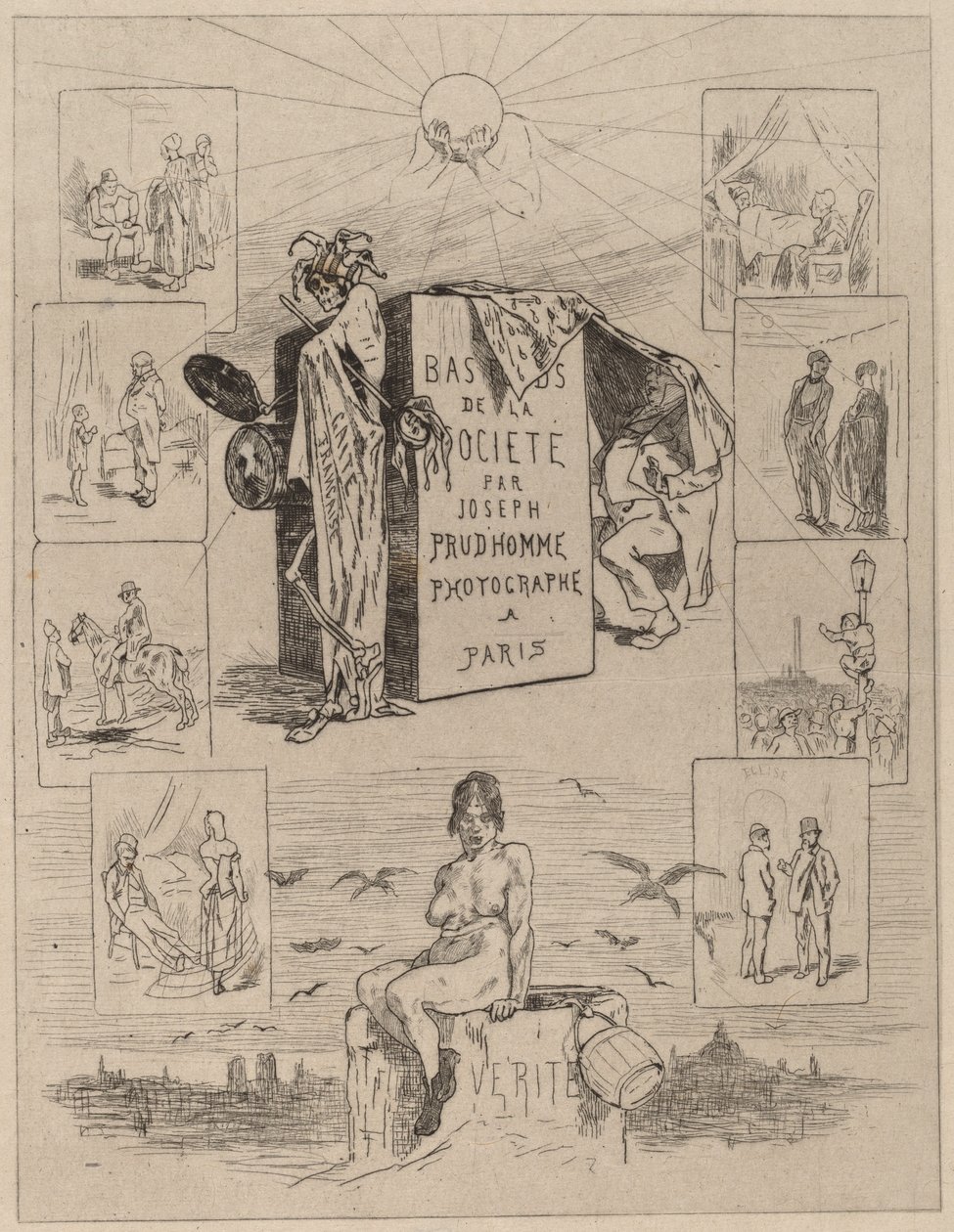 Frontispiece: Toplumun Kalıntıları (Las bas-fonds de la societe) by Félicien Rops