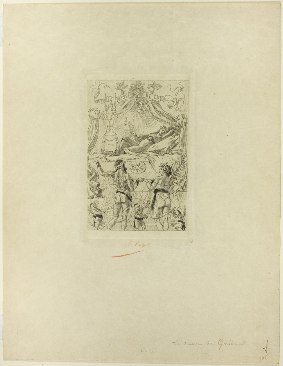 La messe de Gnide'nin ön yüzü by Félicien Rops