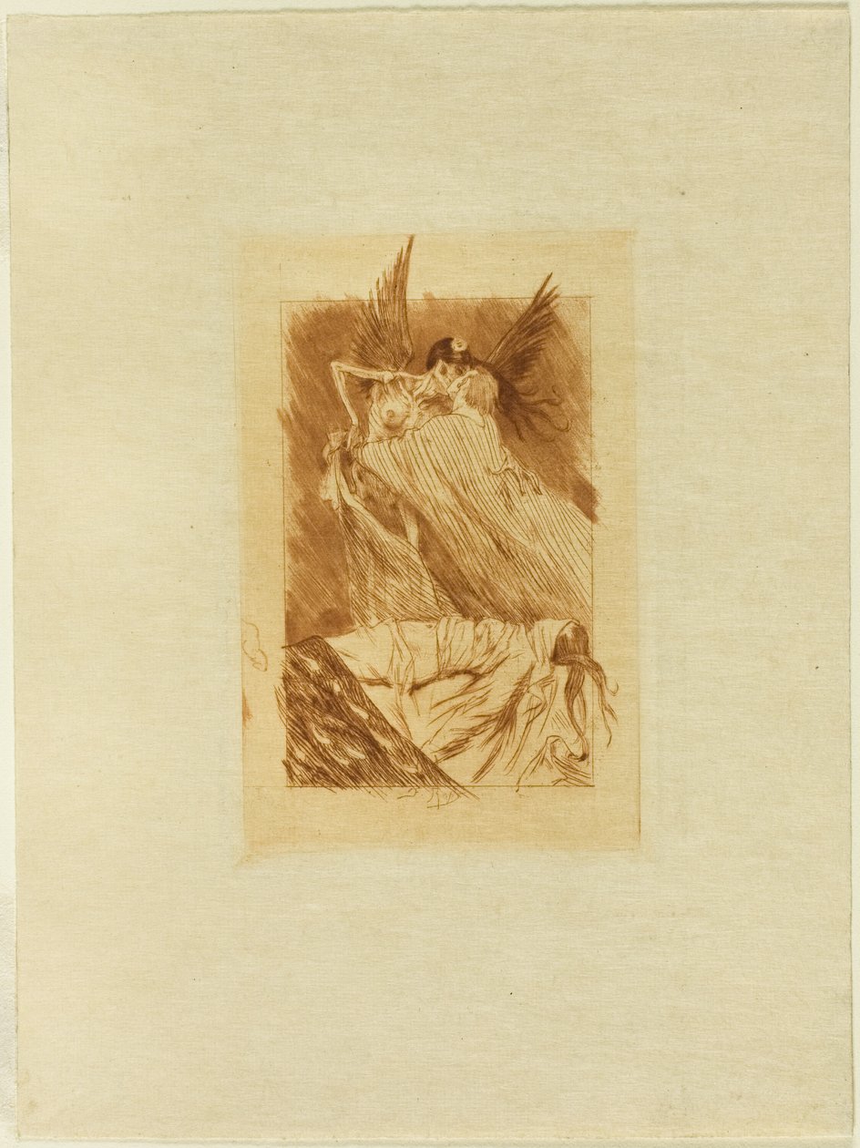 The Dead Kisses'ın ön yüzü by Félicien Rops
