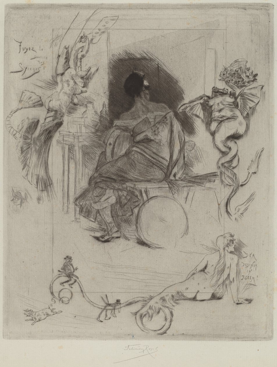 Son Maja by Félicien Rops