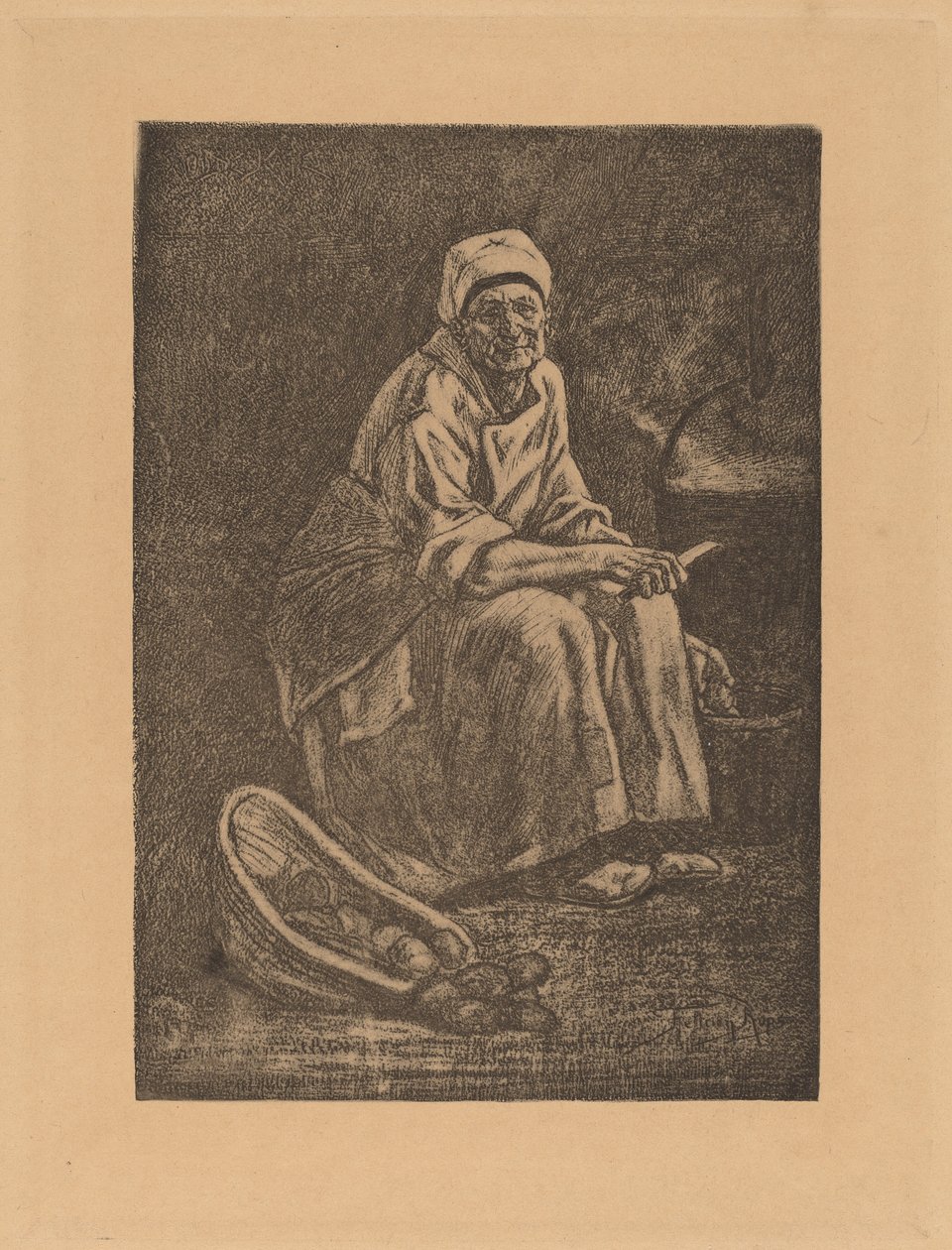 Yaşlı Kate by Félicien Rops
