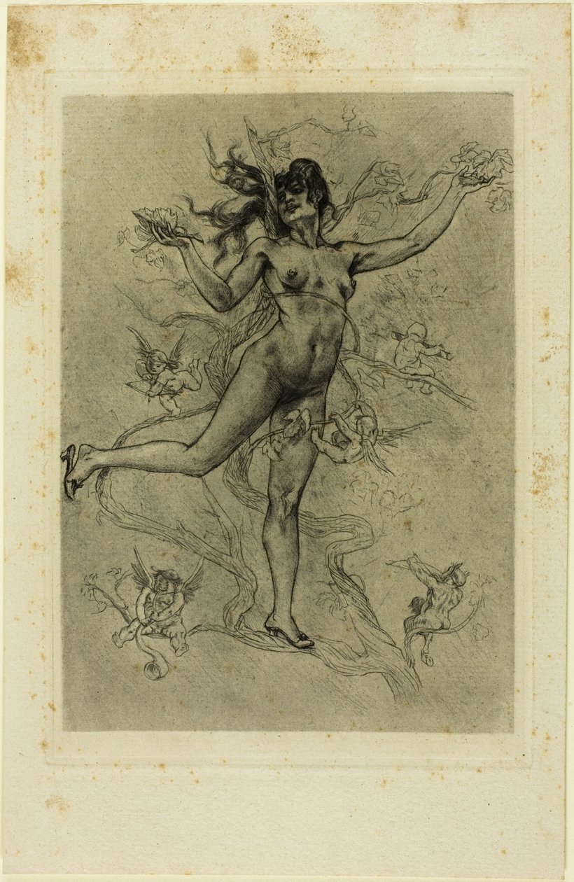 üzüm yaprağı by Félicien Rops