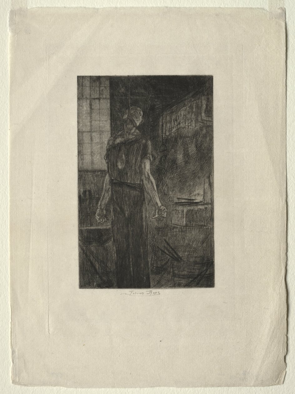 Levallois-Perret'in Asılması by Félicien Rops